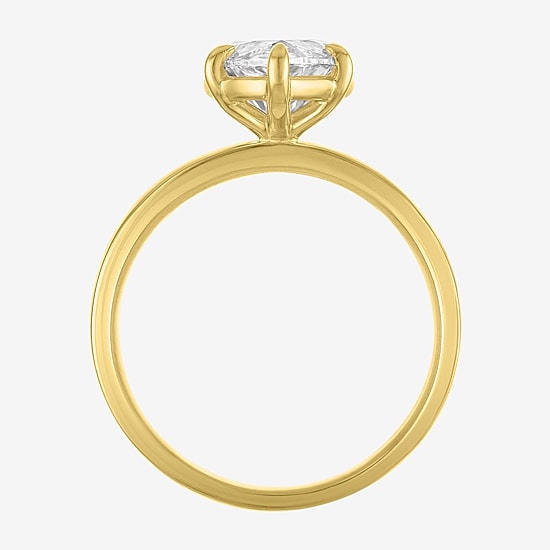 Bridal Addiction (E-F / Vs1-Vs2) Womens 4 CT. Lab Grown White Diamond 14K Gold Marquise Solitaire Engagement Ring