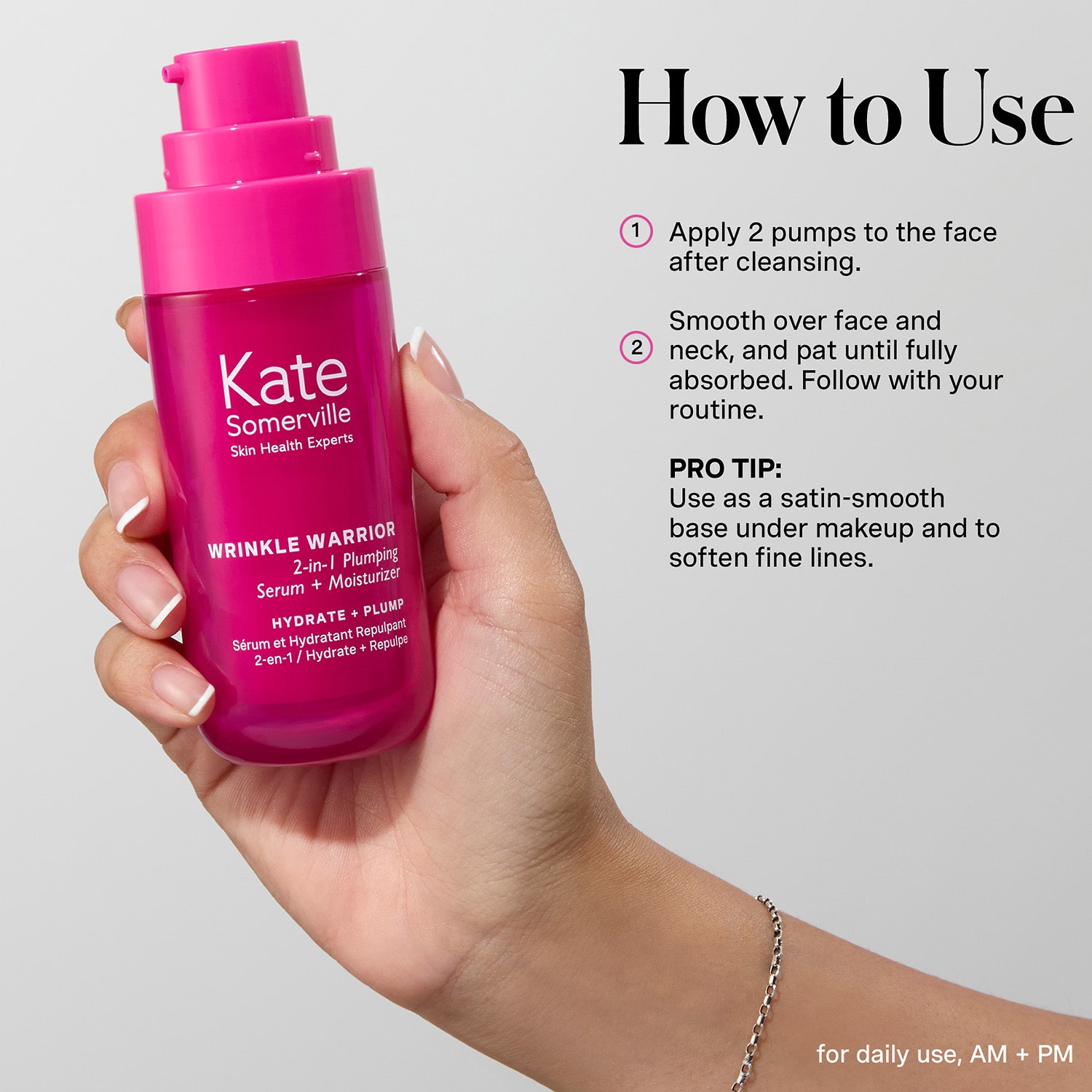 Kate Somerville Wrinkle Warrior® 2-In-1 Plumping Serum + Facial Moisturizer