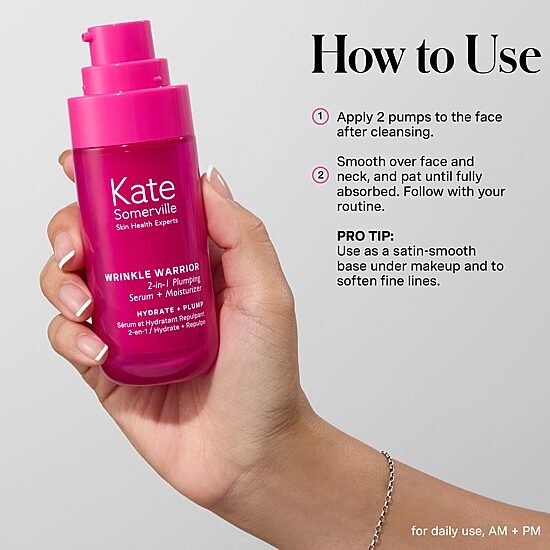 Kate Somerville Wrinkle Warrior® 2-In-1 Plumping Serum + Facial Moisturizer
