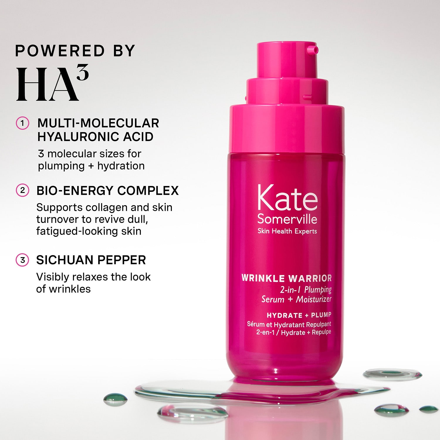 Kate Somerville Wrinkle Warrior® 2-In-1 Plumping Serum + Facial Moisturizer