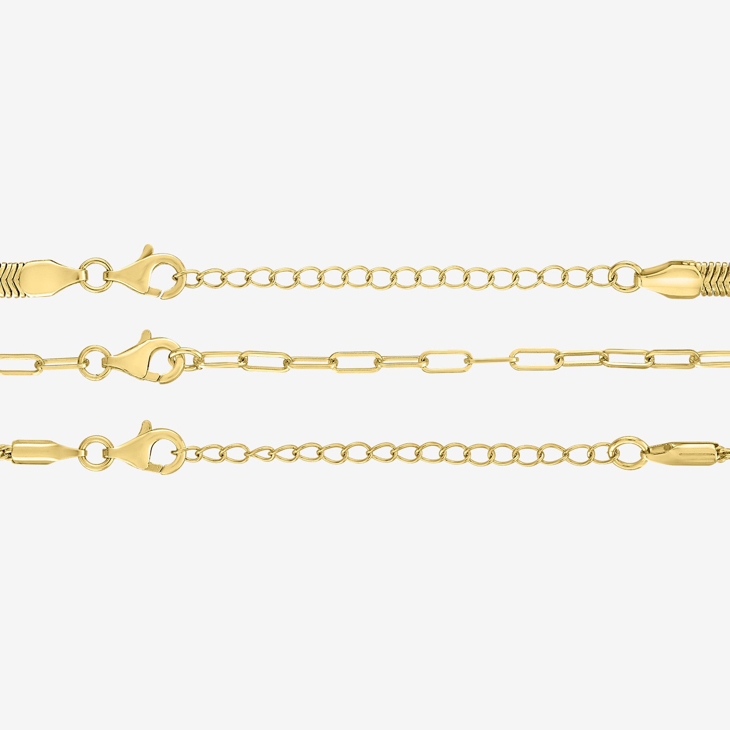 Yes, Please! Womens 14K Gold Over Brass 3-pc. Necklace Set