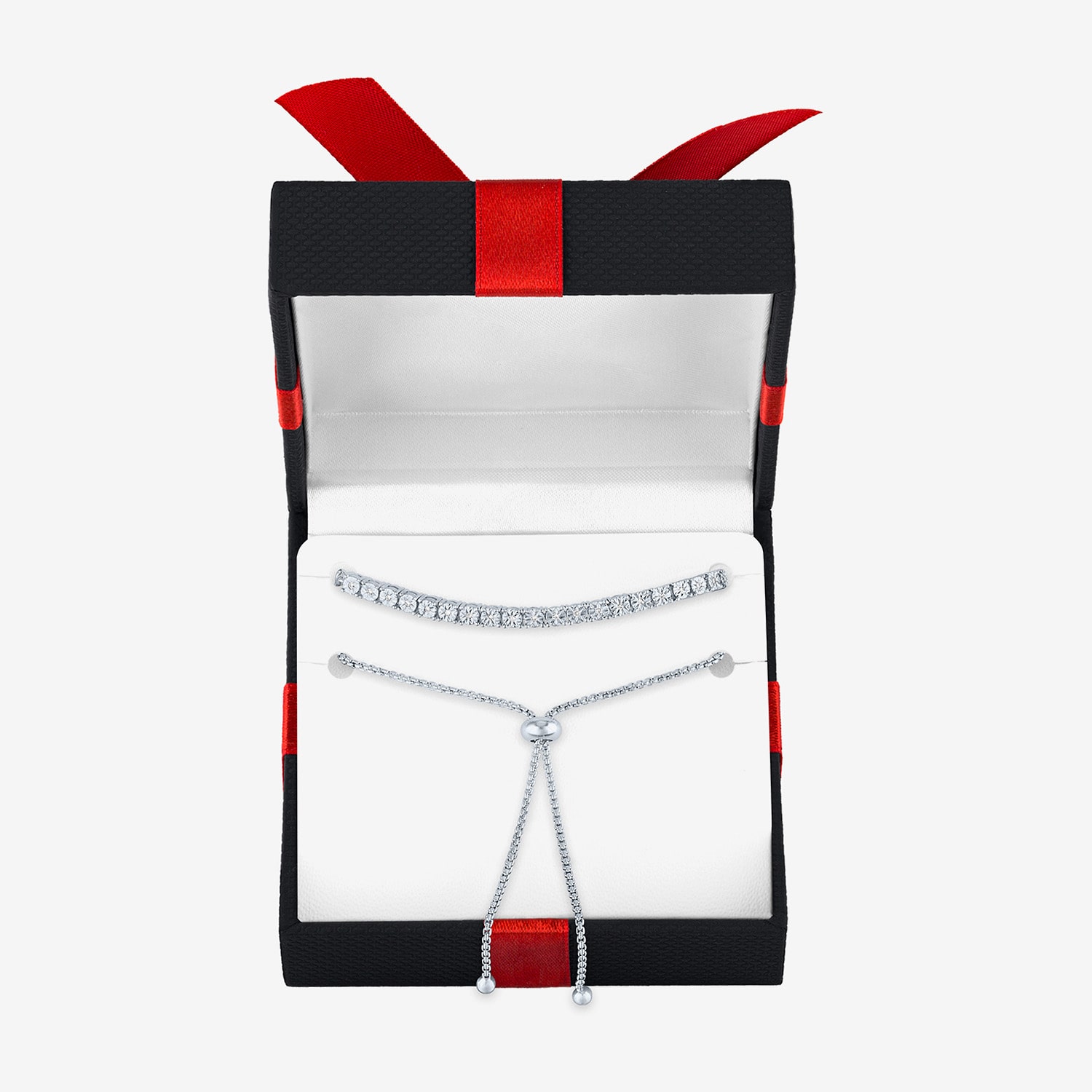 Timeless Yes, Please! (G-H / Si2-I1) Womens 1/10 CT. T.W. Lab Grown White Diamond Bolo Bracelet