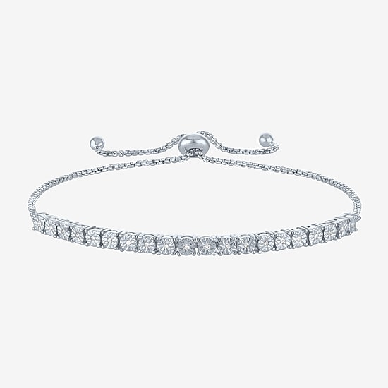 Timeless Yes, Please! (G-H / Si2-I1) Womens 1/10 CT. T.W. Lab Grown White Diamond Bolo Bracelet