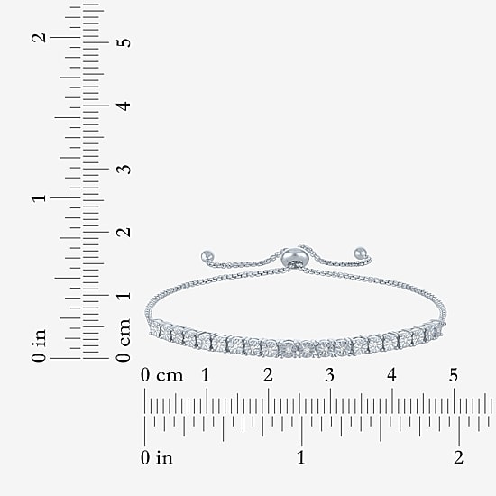 Timeless Yes, Please! (G-H / Si2-I1) Womens 1/10 CT. T.W. Lab Grown White Diamond Bolo Bracelet