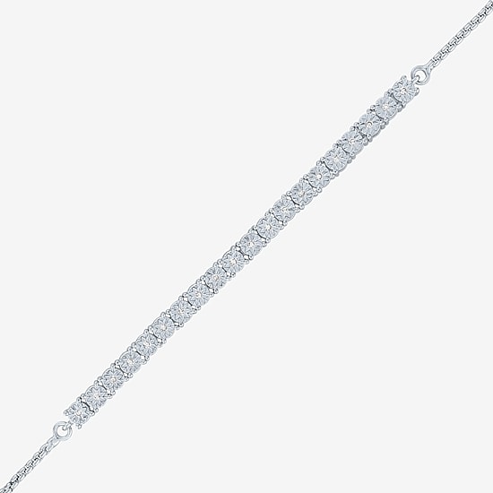 Timeless Yes, Please! (G-H / Si2-I1) Womens 1/10 CT. T.W. Lab Grown White Diamond Bolo Bracelet