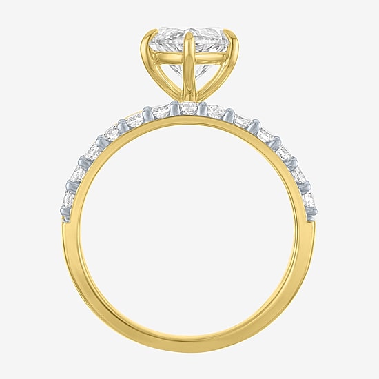 Bridal Addiction (E-F / Vs1-Vs2) Womens 3 1/3 Ct. T.W. Lab Grown White Diamond 10K Gold Marquise Solitaire Bridal Set