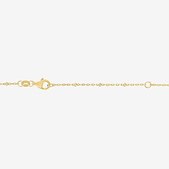 Yes, Please! (G-H / Si2-I1) Womens Diamond Accent Lab Grown White Diamond 14K Gold Over Brass Cross 16 Inch Pendant Necklace