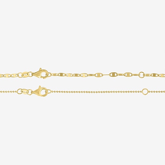 Yes Please! (G-H / Si2-I1) Womens Diamond Accent Lab Grown White Diamond 14K Gold Over Brass Cross 2-pc. Necklace Set