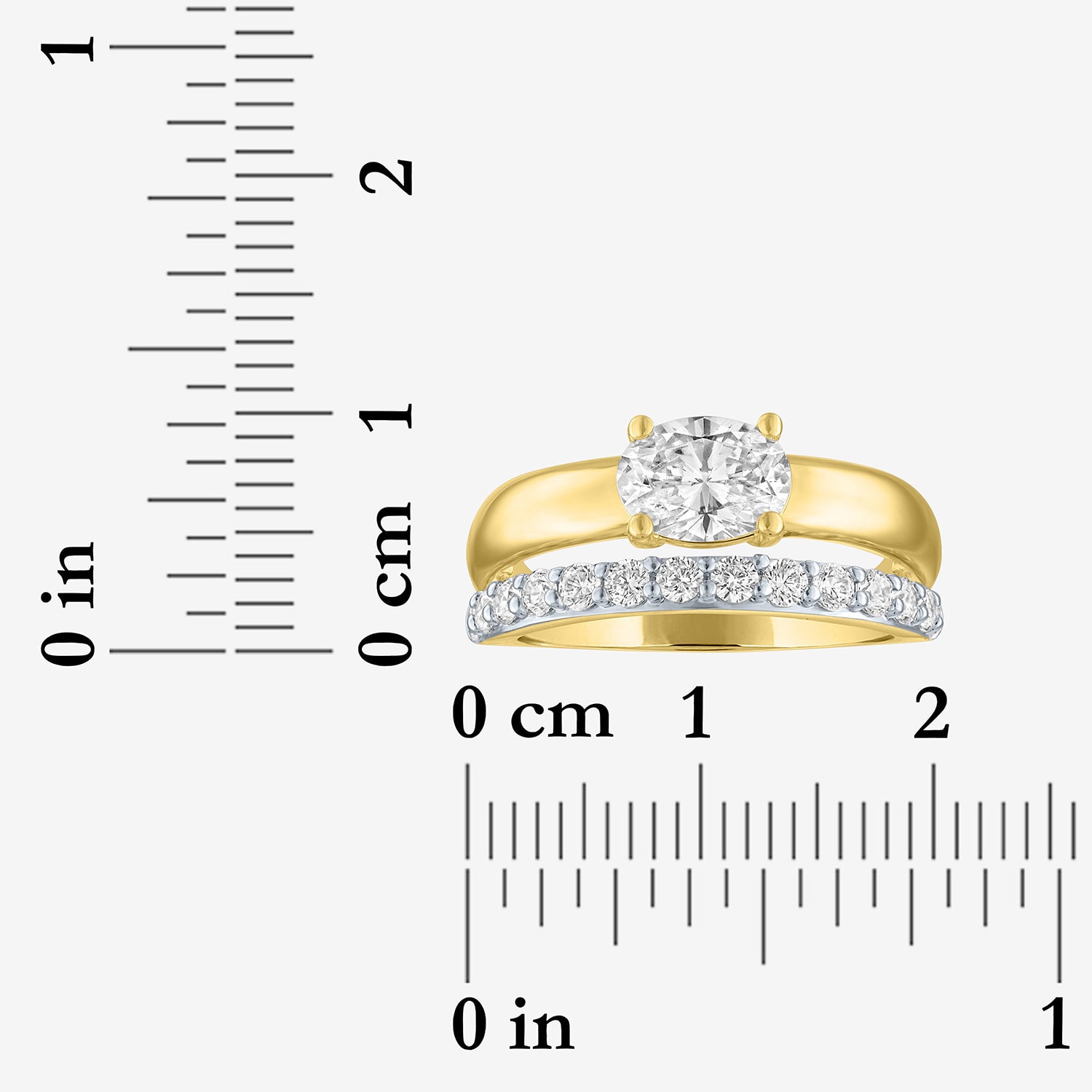 Diamond Addiction (G-H / Si1-Si2) Womens 1 1/2 CT. T.W. Lab Grown White 14K Gold Over Silver Oval Engagement Ring