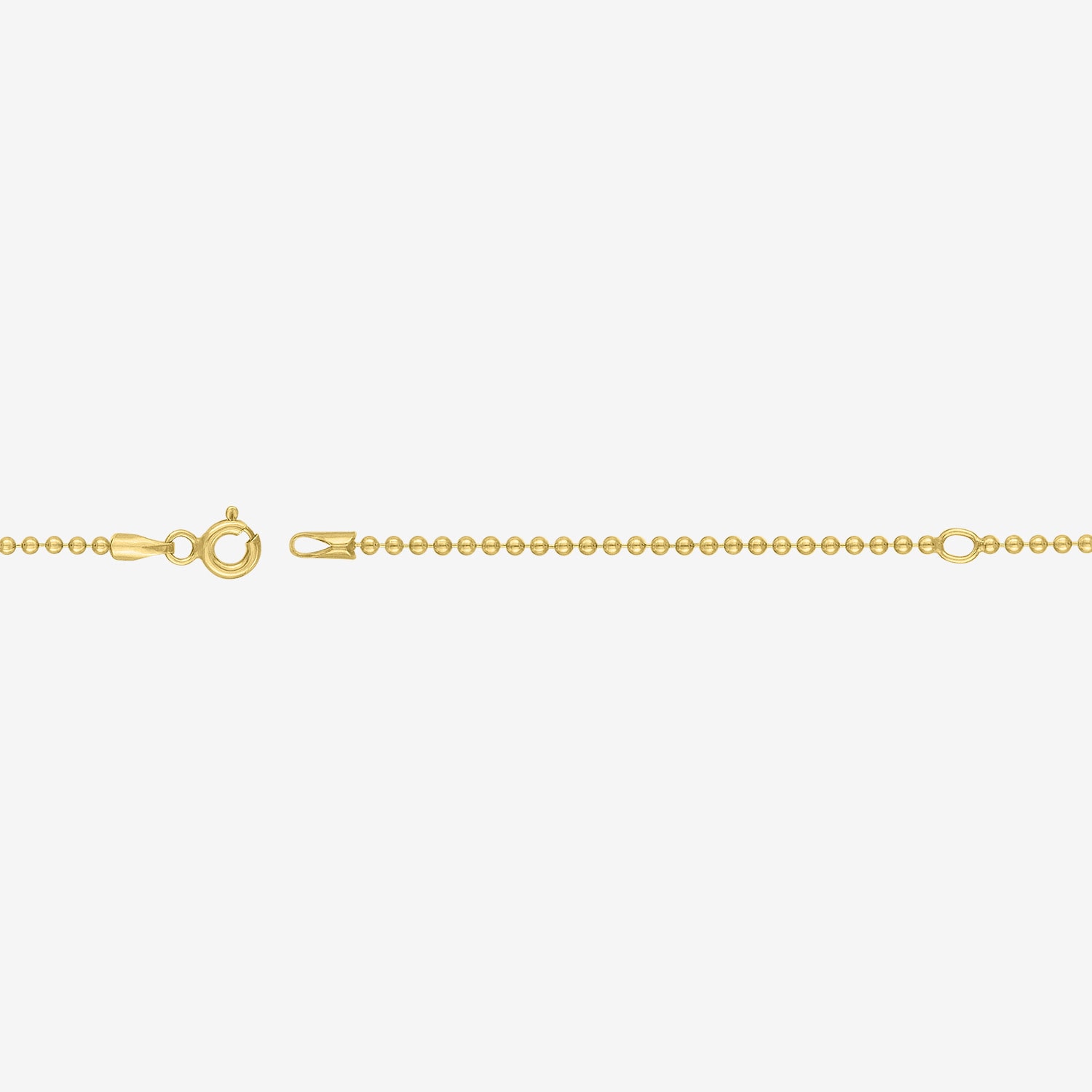 Diamond Addiction (G-H / Si1-Si2) Womens 14K Gold Over Silver 18 Inch Bead Chain Necklace