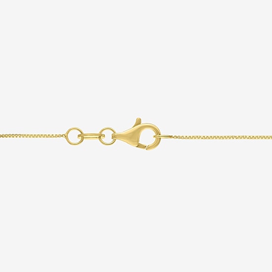 Religious Jewelry (G-H / Si1-Si2) Womens 1/3 CT. T.W. Lab Grown White Diamond 14K Gold Over Brass Cross 18 Inch Pendant Necklace