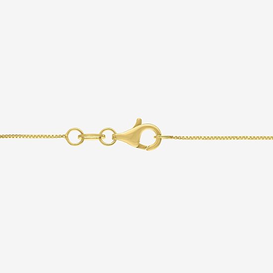(G-H / Si1-Si2) Womens 1/3 CT. T.W. Lab Grown White Diamond 14K Gold Over Brass Heart 18 Inch Pendant Necklace
