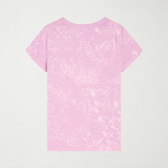 PUMA Big Kid Girls Round Neck Short Sleeve Classic Fit Graphic T-Shirt