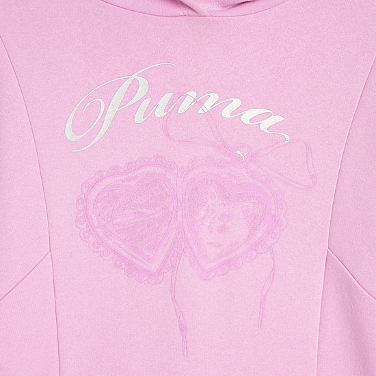 PUMA Big Kid Girls Long Sleeve Fleece Active Hoodie