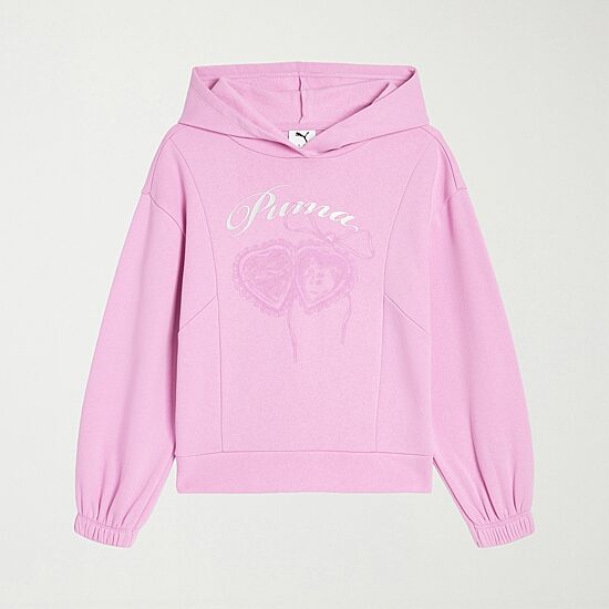 PUMA Big Kid Girls Long Sleeve Fleece Active Hoodie