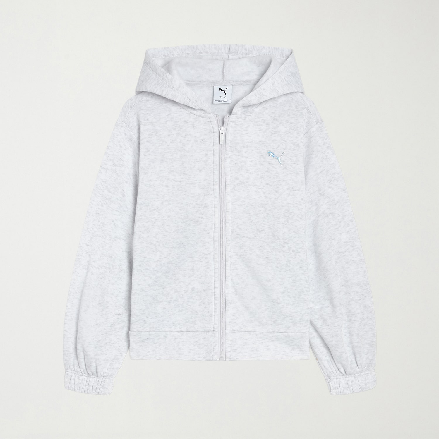 PUMA Big Kid Girls Long Sleeve Fleece Zipper Active Hoodie