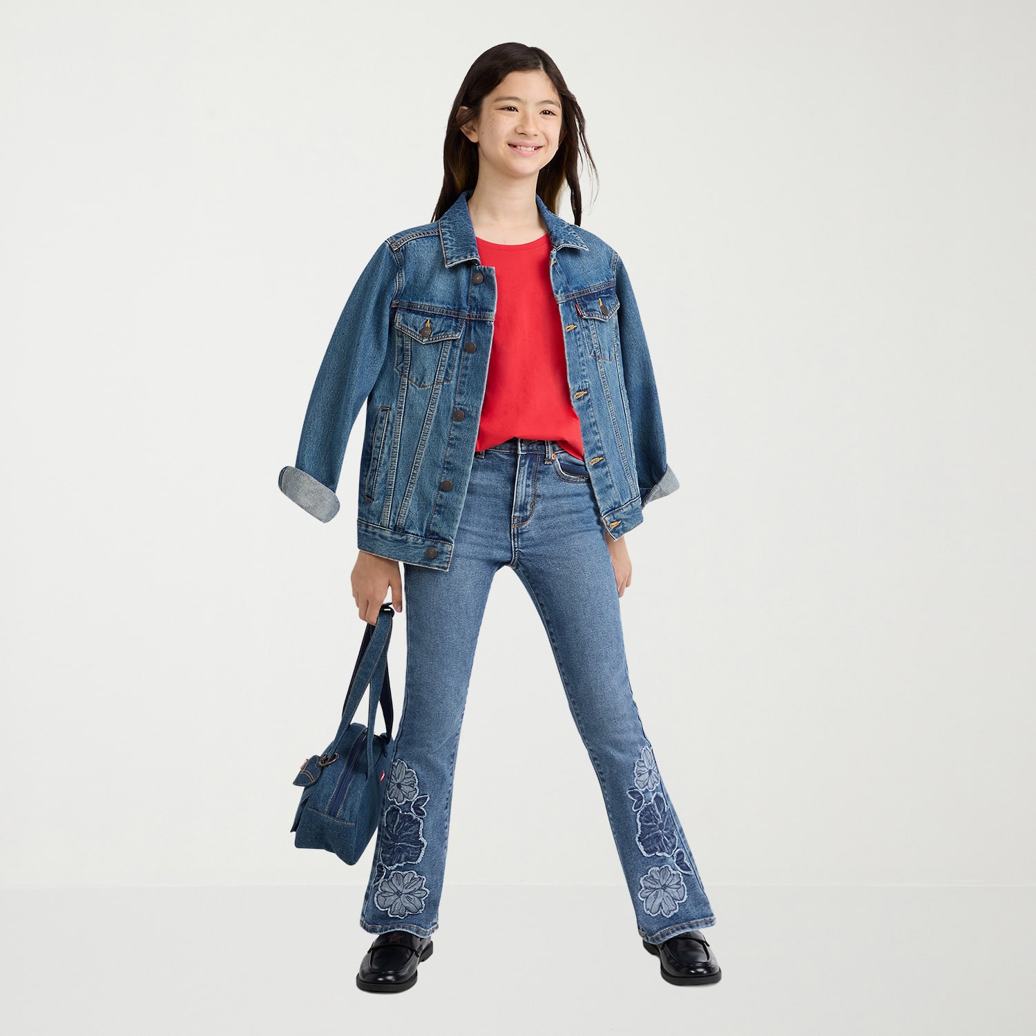 Levi's® Big Kid Girls Adjustable Waist Flare Leg Jean