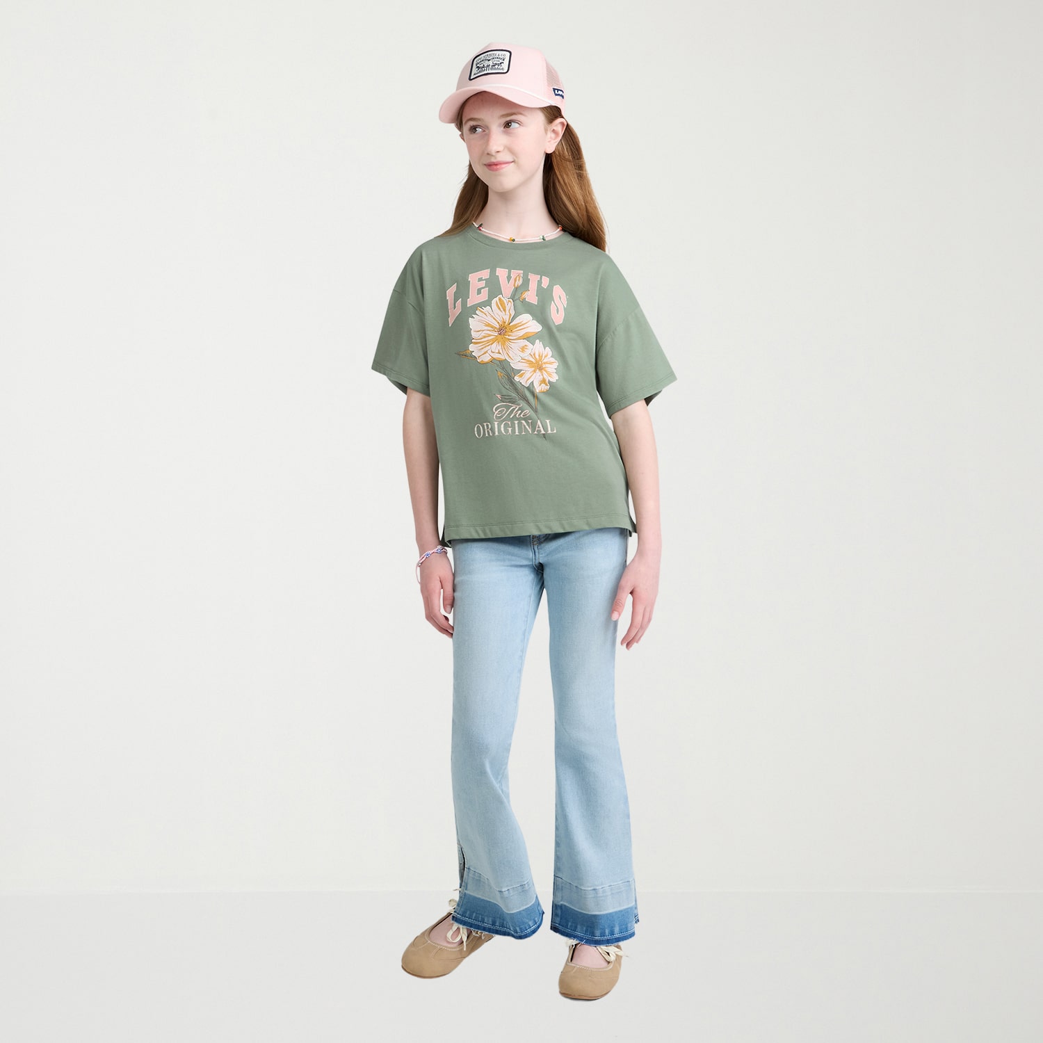Levi's® Big Kid Girls Crew Neck Short Sleeve T-Shirt