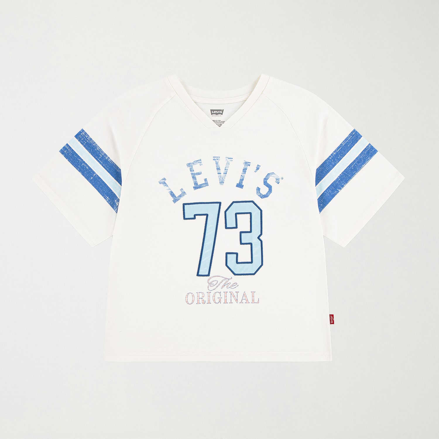 Levi's® Big Kid Girls V Neck Short Sleeve T-Shirt