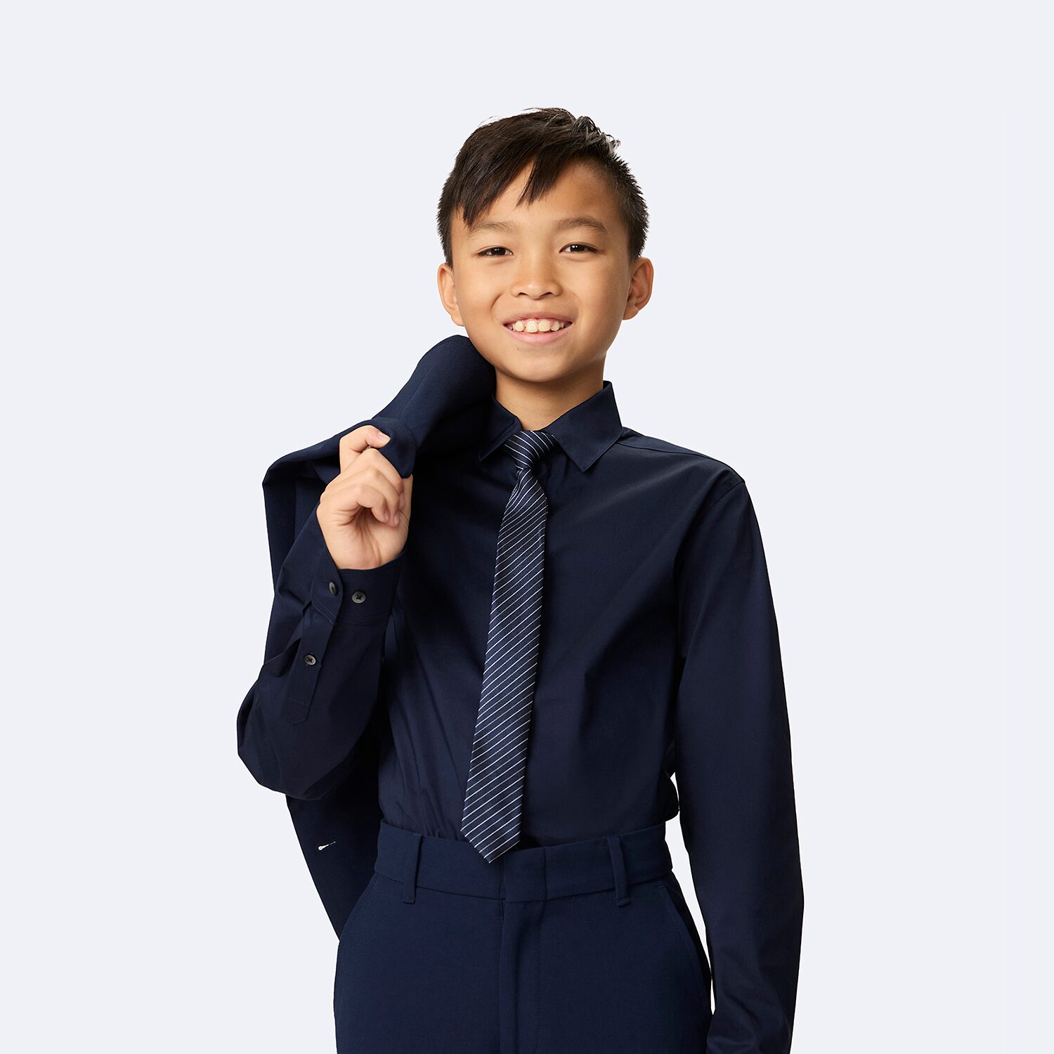 Van Heusen Little & Big Kid Boys Long Sleeve Button Down Collar Shirt + Tie Set