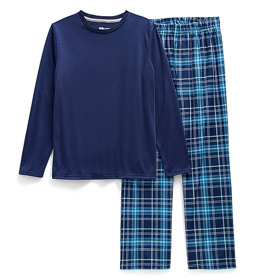 Sleep On It Little & Big Kid Boys Crew Neck Long Sleeve 2-pc. Pajama Set
