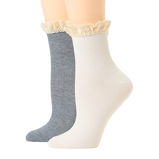 Arizona Womens 2 Pair Quarter Ankle Socks