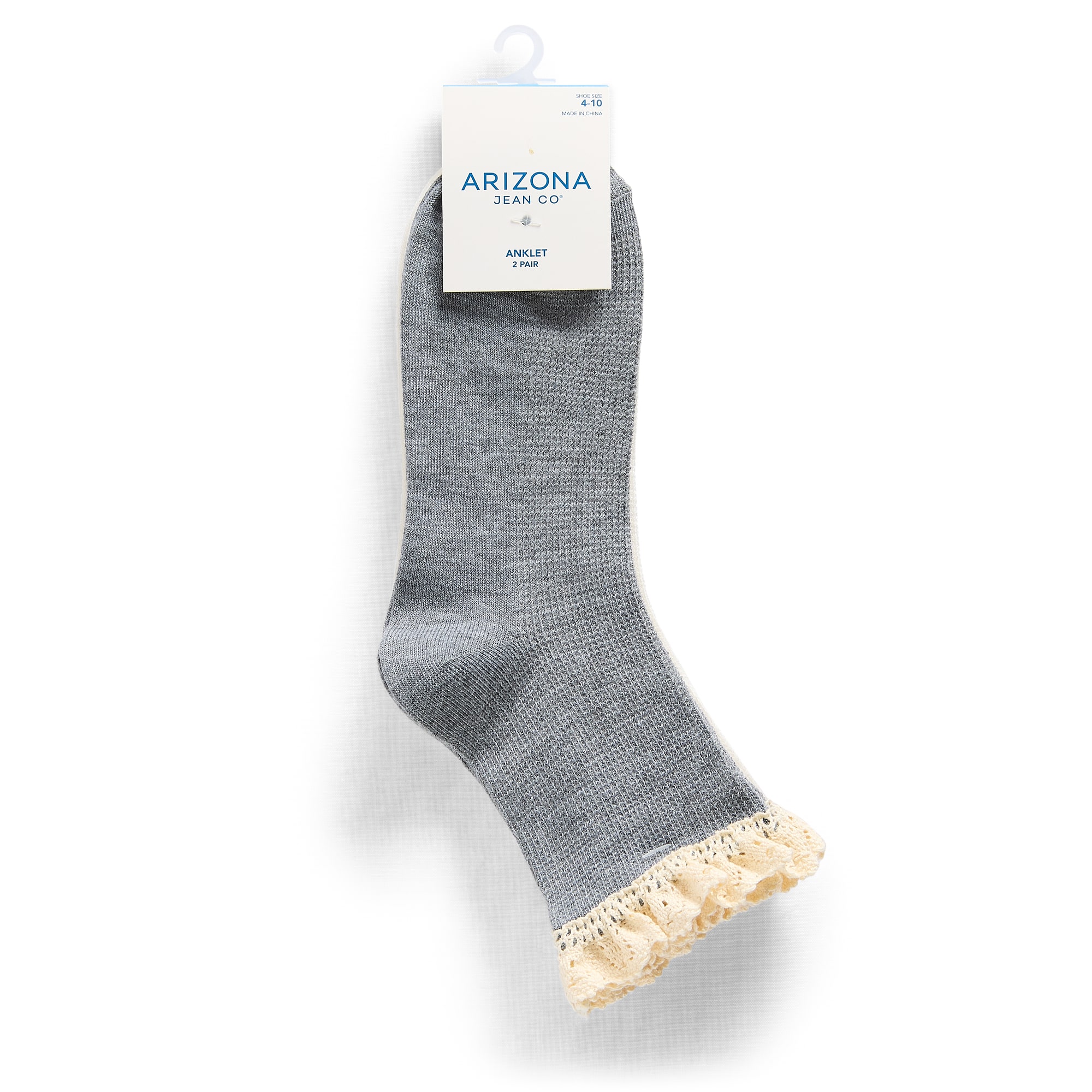 Arizona Womens 2 Pair Quarter Ankle Socks