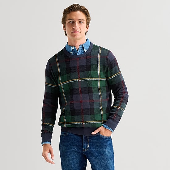 St. John's Bay Fine Gauge Mens Crew Neck Long Sleeve Pullover Sweater