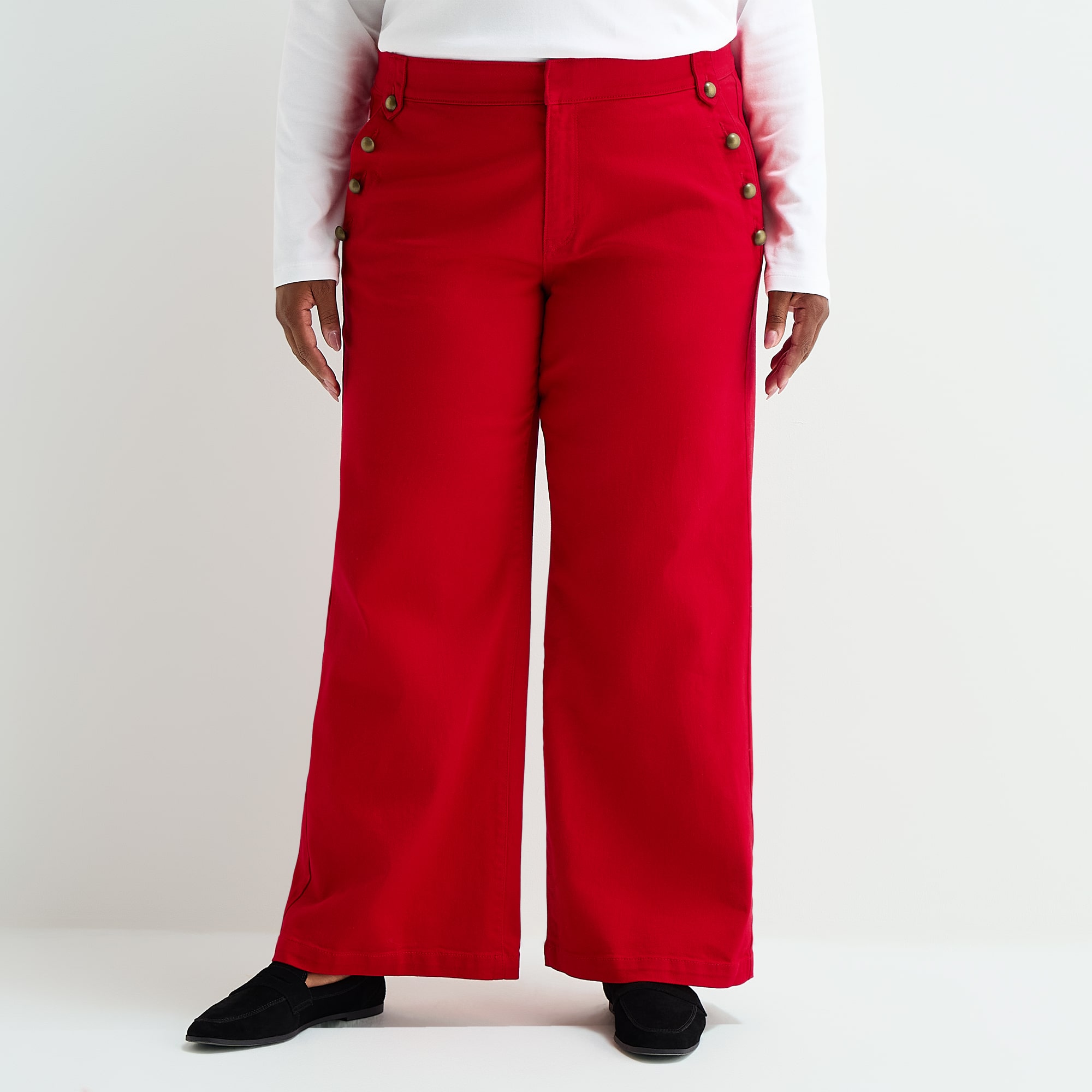 St. John's Bay Womens Plus High Rise Regular Fit Jean
