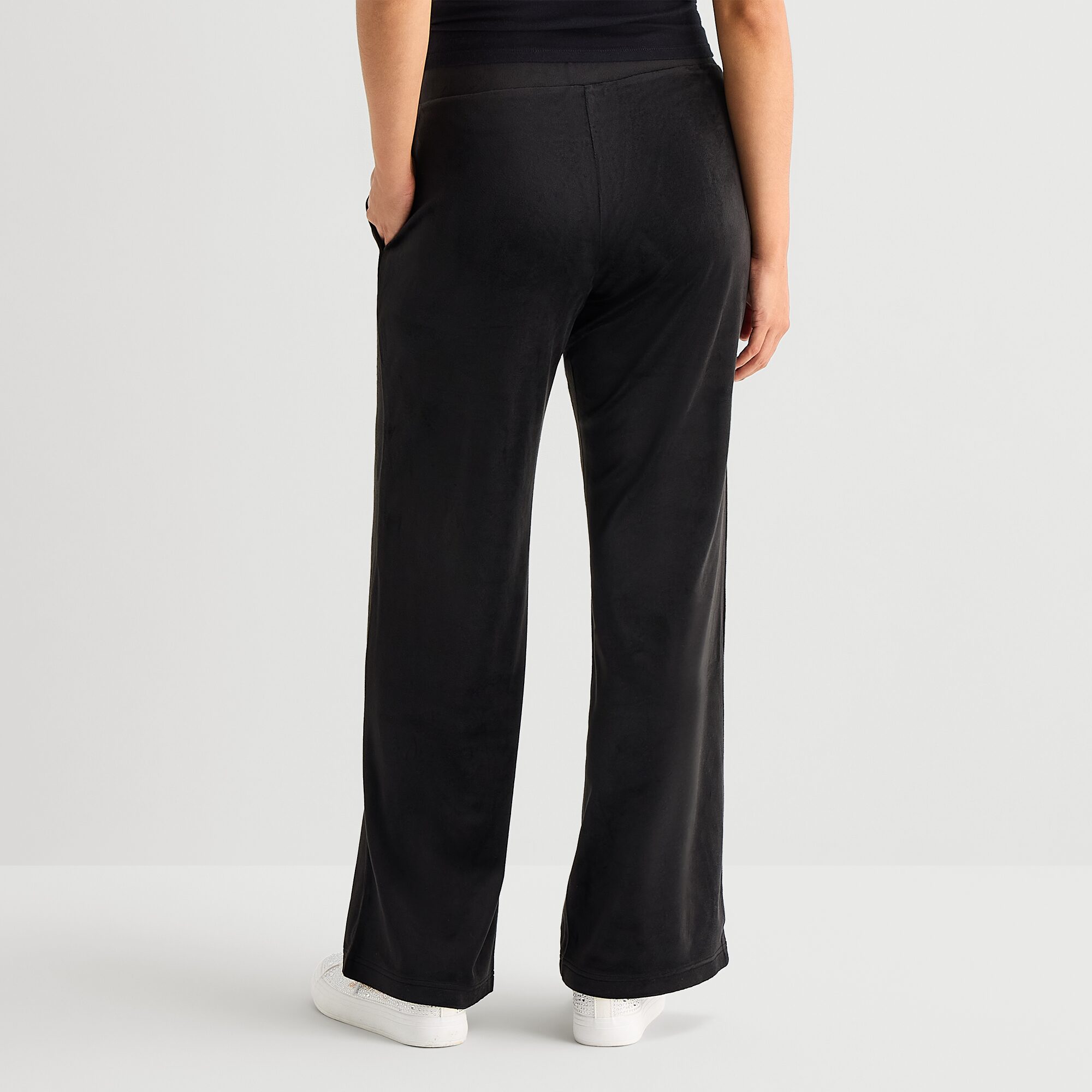 Juicy By Couture Womens Juniors Straight Mid Rise Track Pant