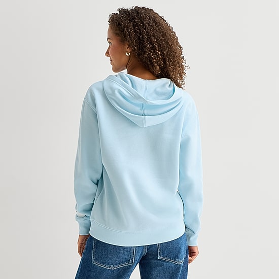 Womens Juniors Long Sleeve Cinnamoroll Fleece Hoodie