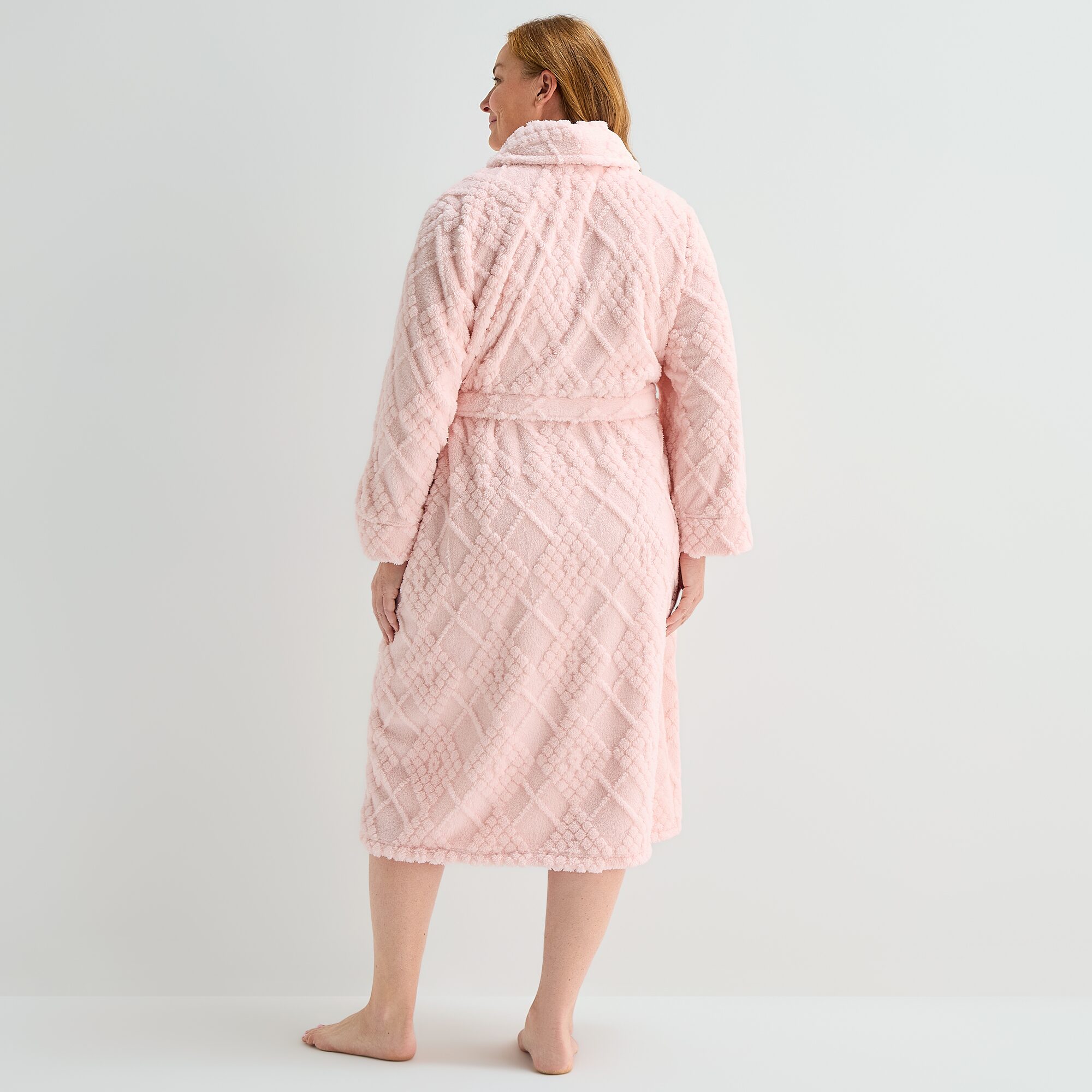 Liz Claiborne Womens Mid Length Long Sleeve Robe