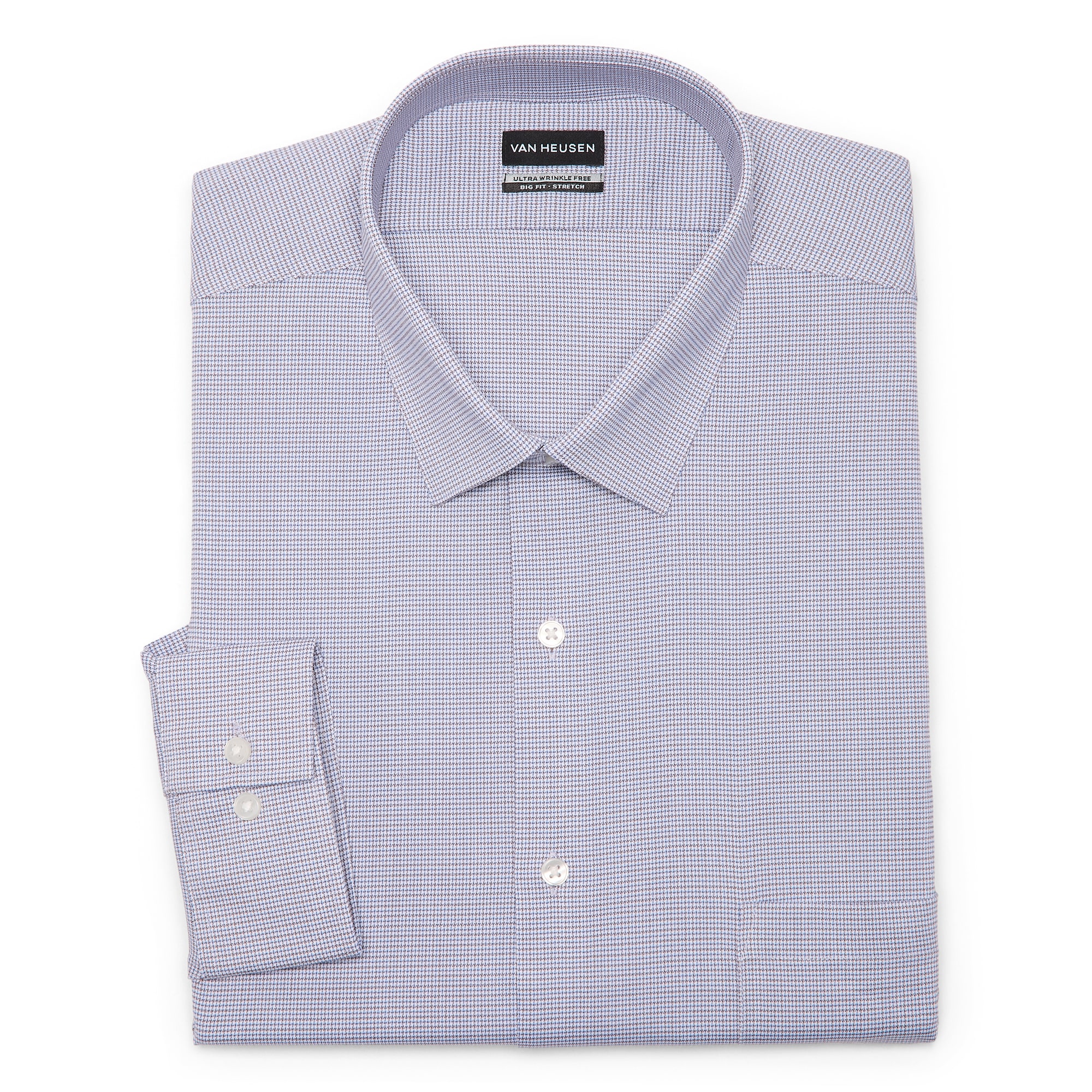 Van Heusen Ultra Flex Big and Tall Mens Regular Fit Wrinkle Free Long Sleeve Dress Shirt