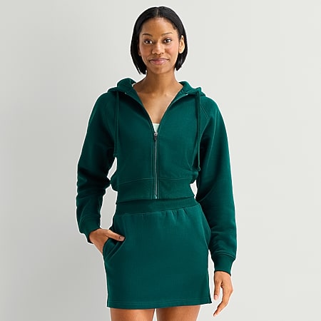 Xersion EverContour+ Womens Mock Neck Long Sleeve Active Quarter