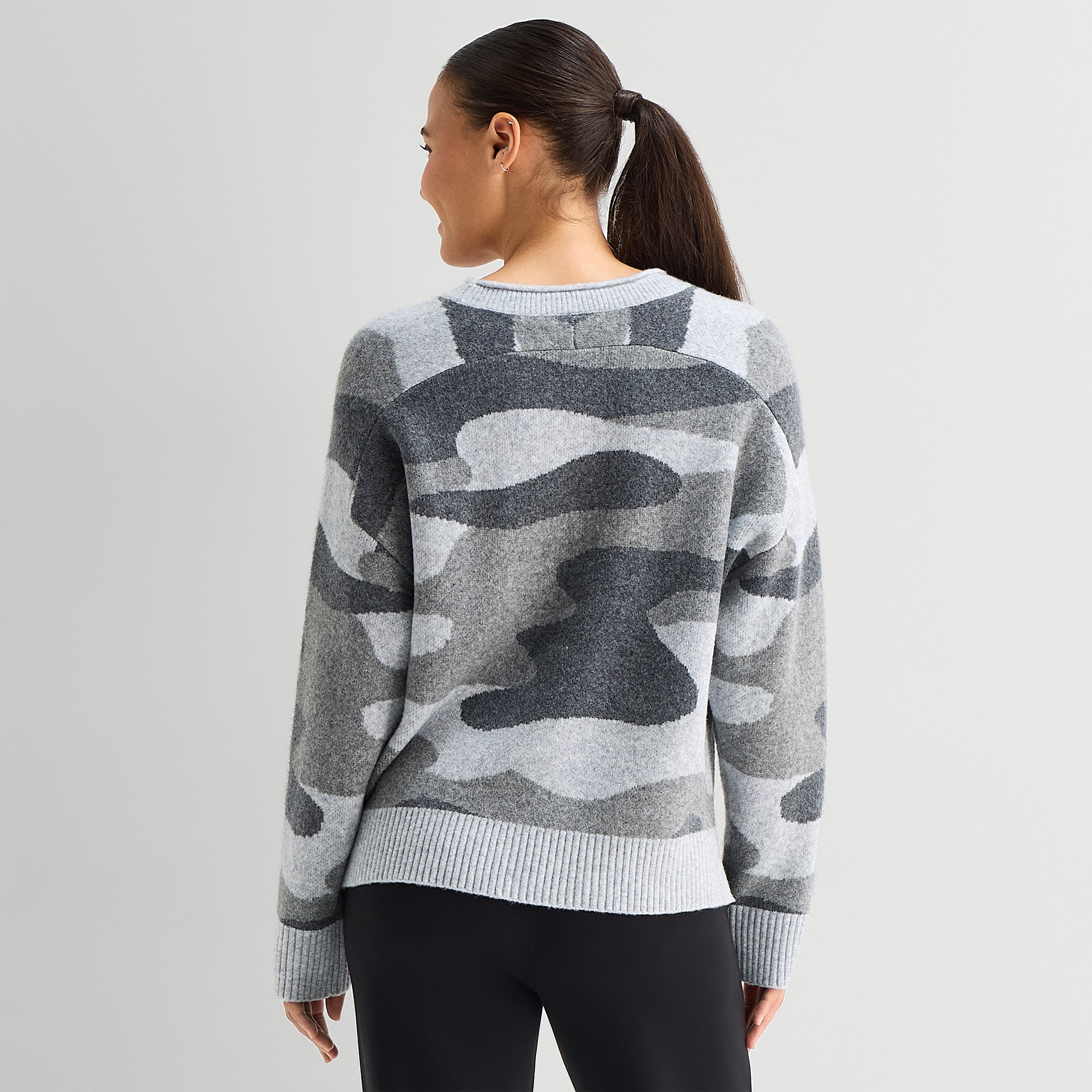 Stylus Womens Crew Neck Long Sleeve Pullover Sweater