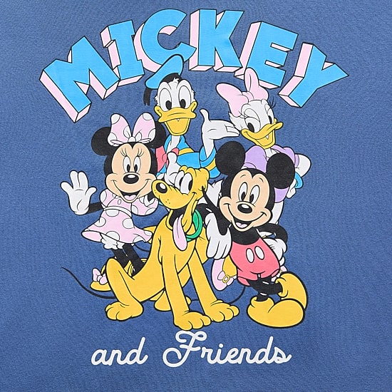Womens Juniors Long Sleeve Mickey Mouse Hoodie