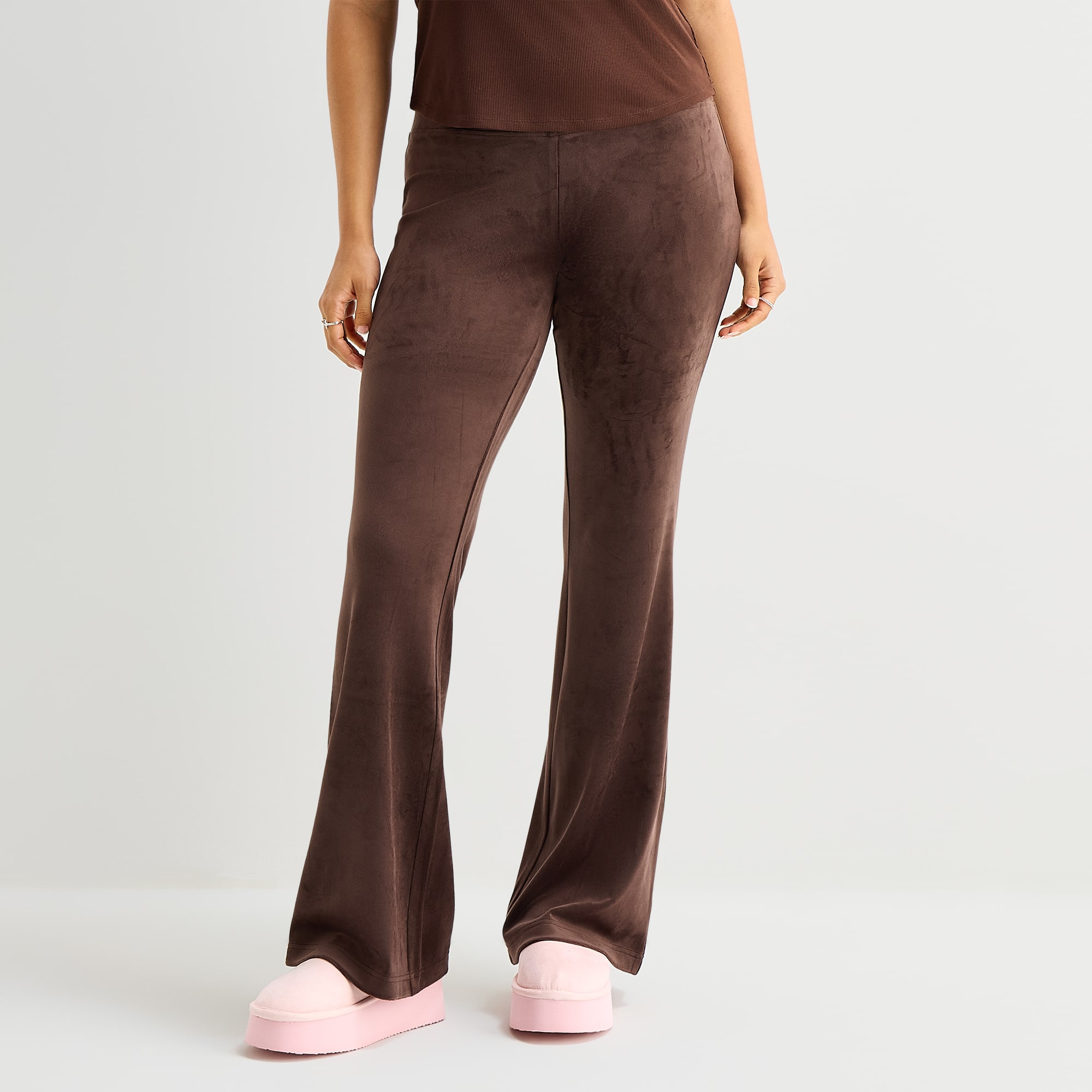 Juicy By Couture Womens Flare Mid Rise Track Pant