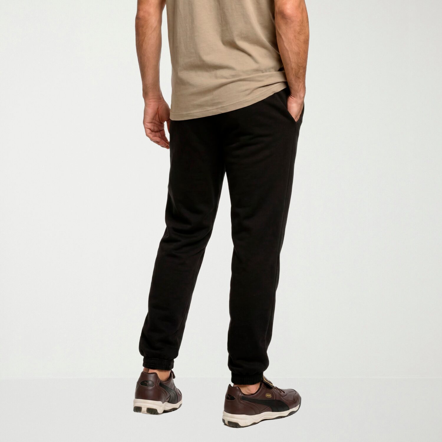 PUMA Sweatpants Mens Straight Mid Rise Regular Fit Fleece Active Jogger Pant