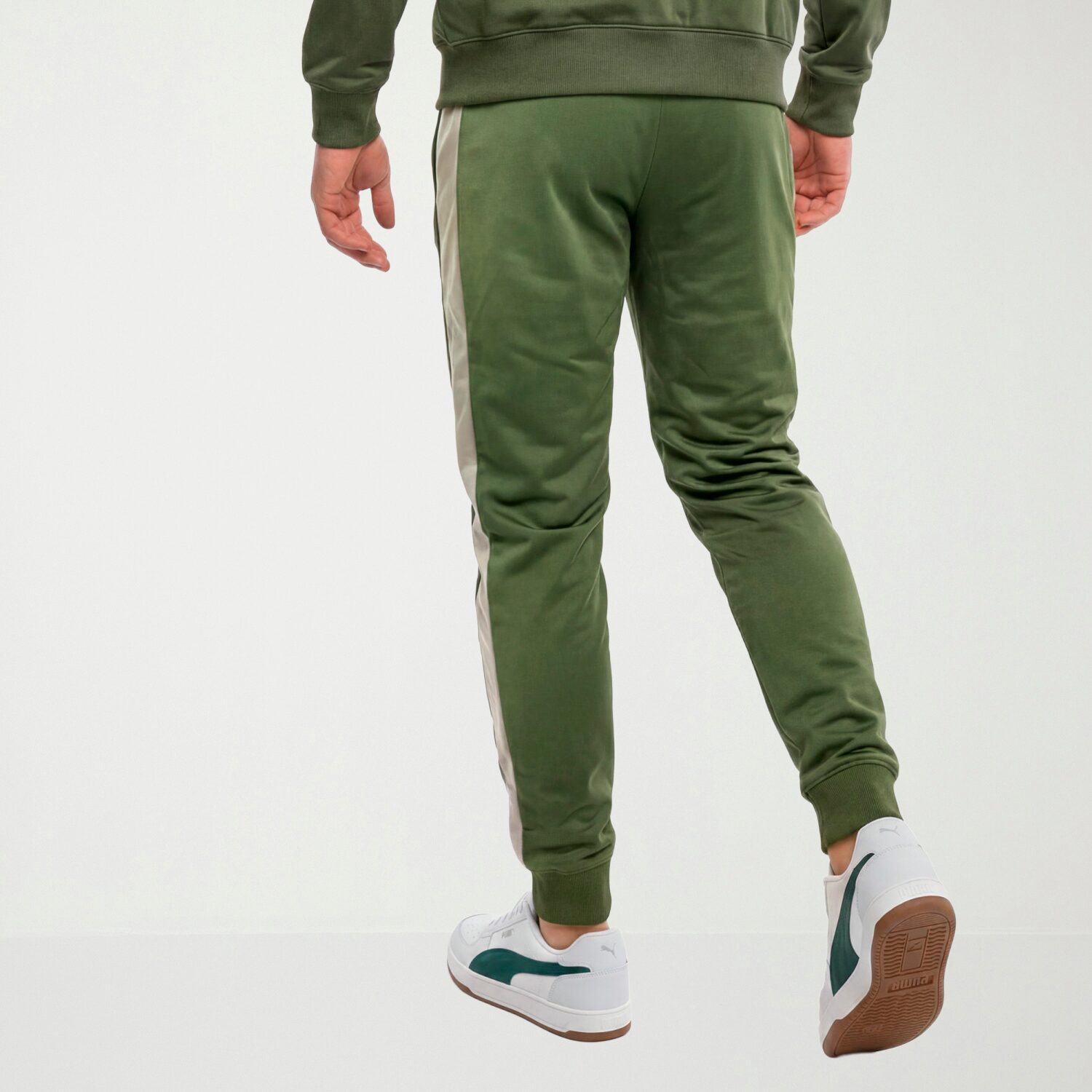 PUMA Mens Tapered Mid Rise Regular Fit Track Pant