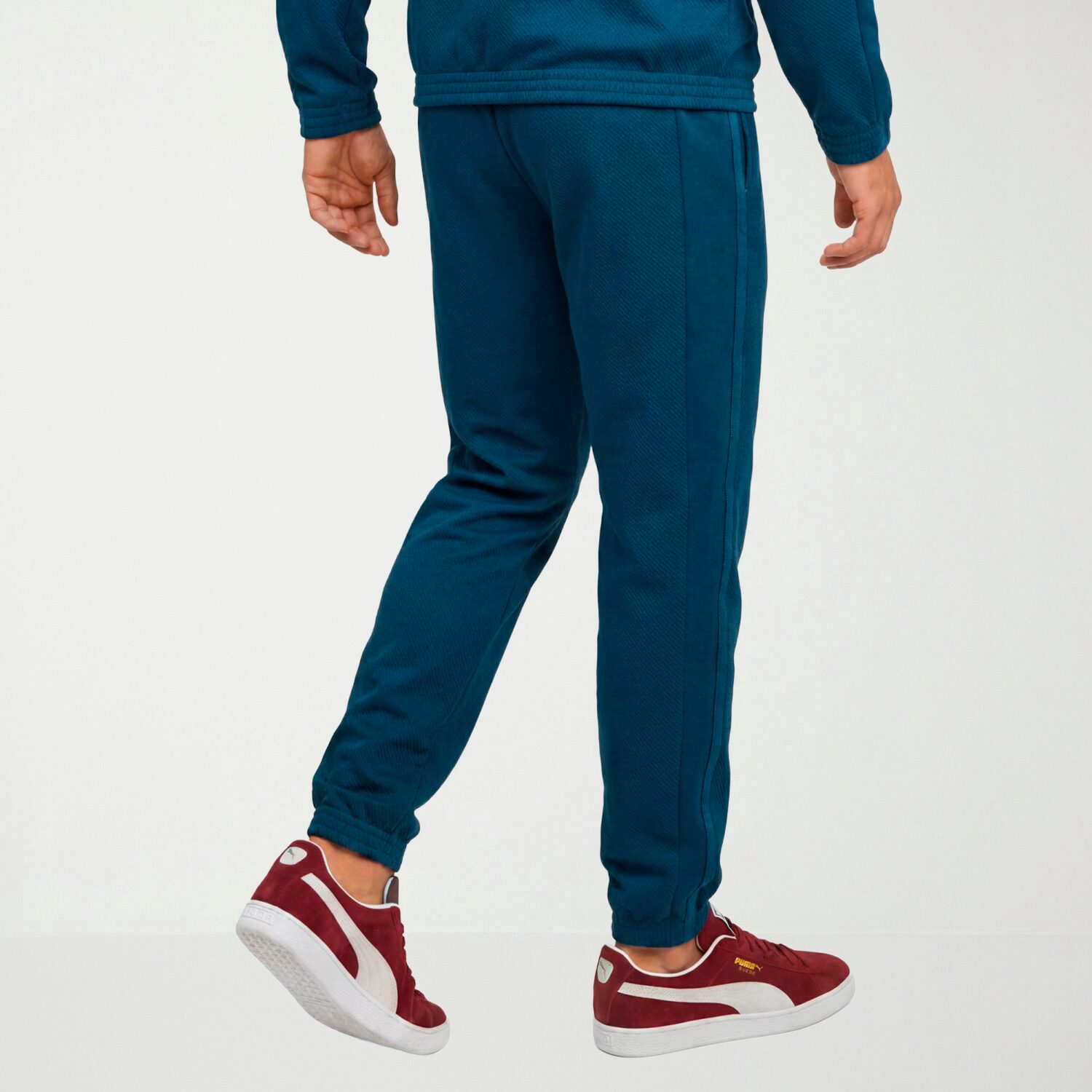 PUMA Mens Cinched Mid Rise Regular Fit Track Pant