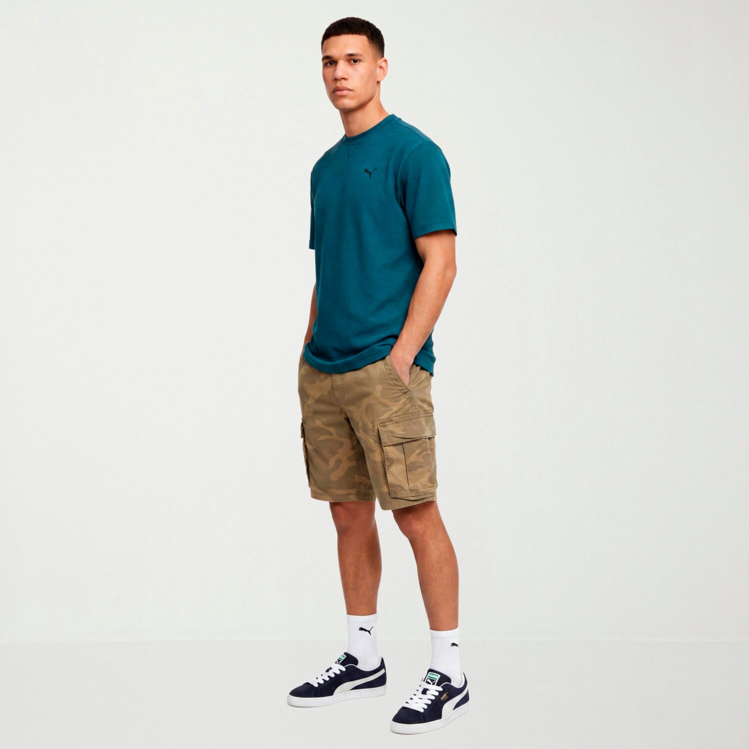 PUMA Mens Crew Neck Short Sleeve Active T-Shirt