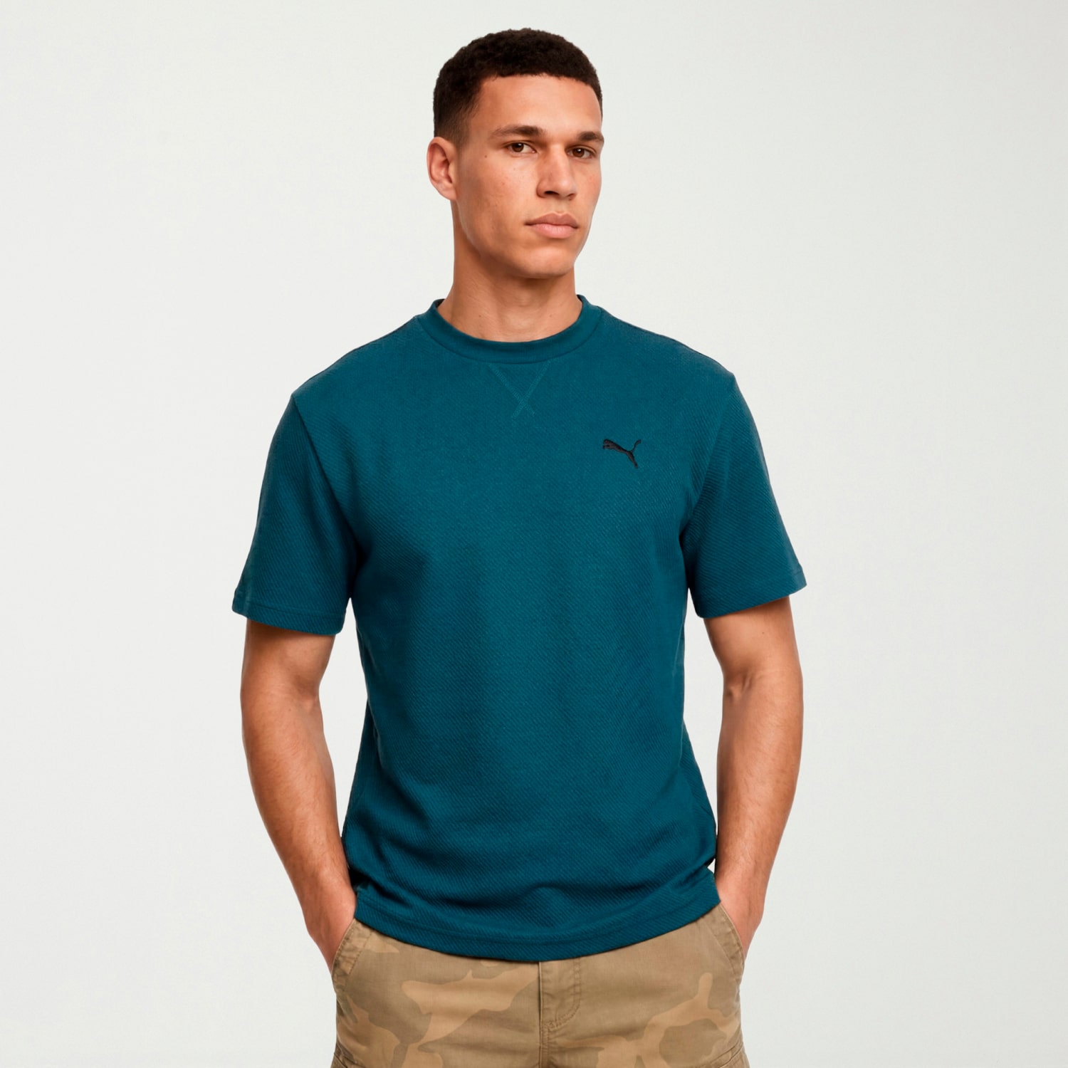 PUMA Mens Crew Neck Short Sleeve Active T-Shirt