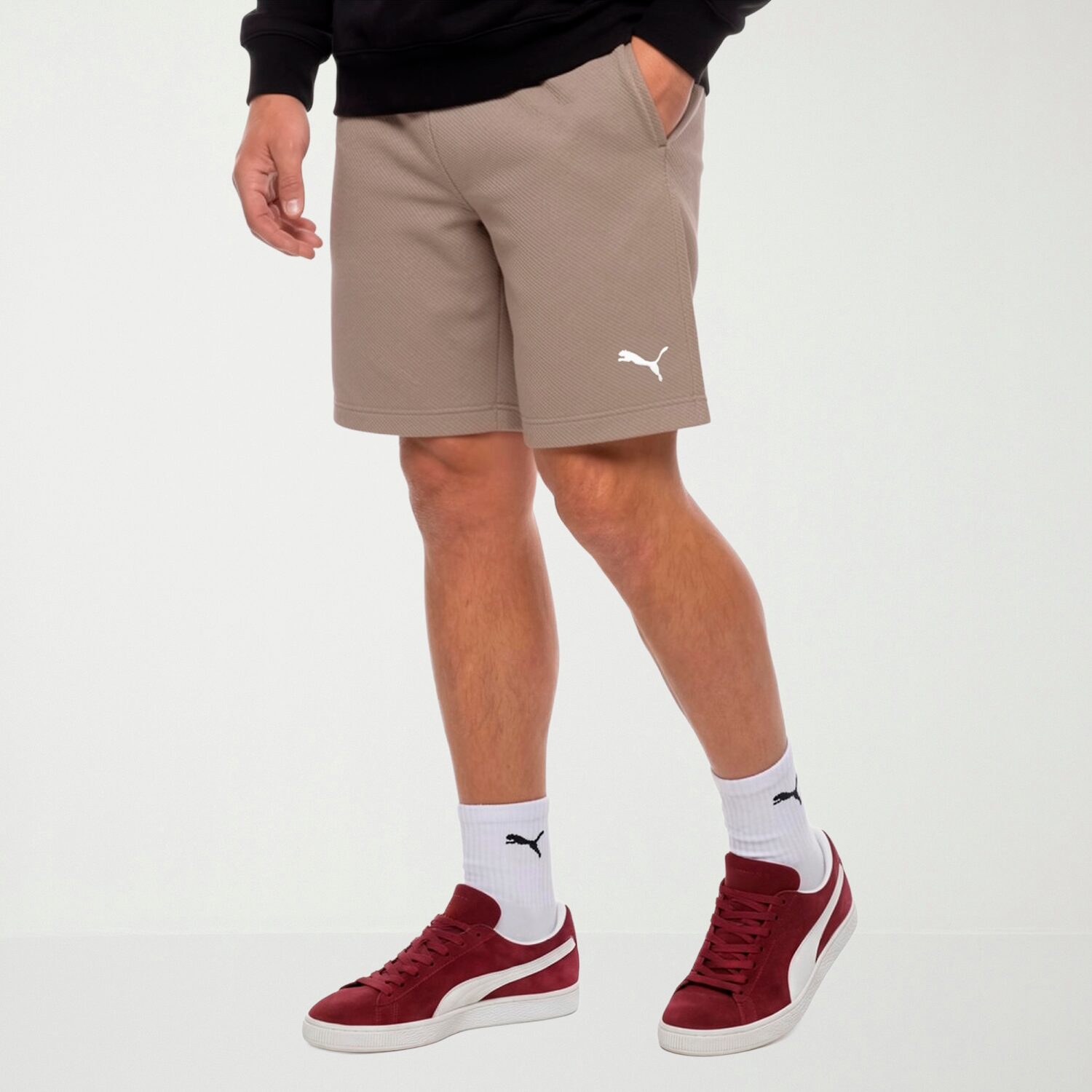 PUMA Mens 8" Mid Rise Workout Shorts