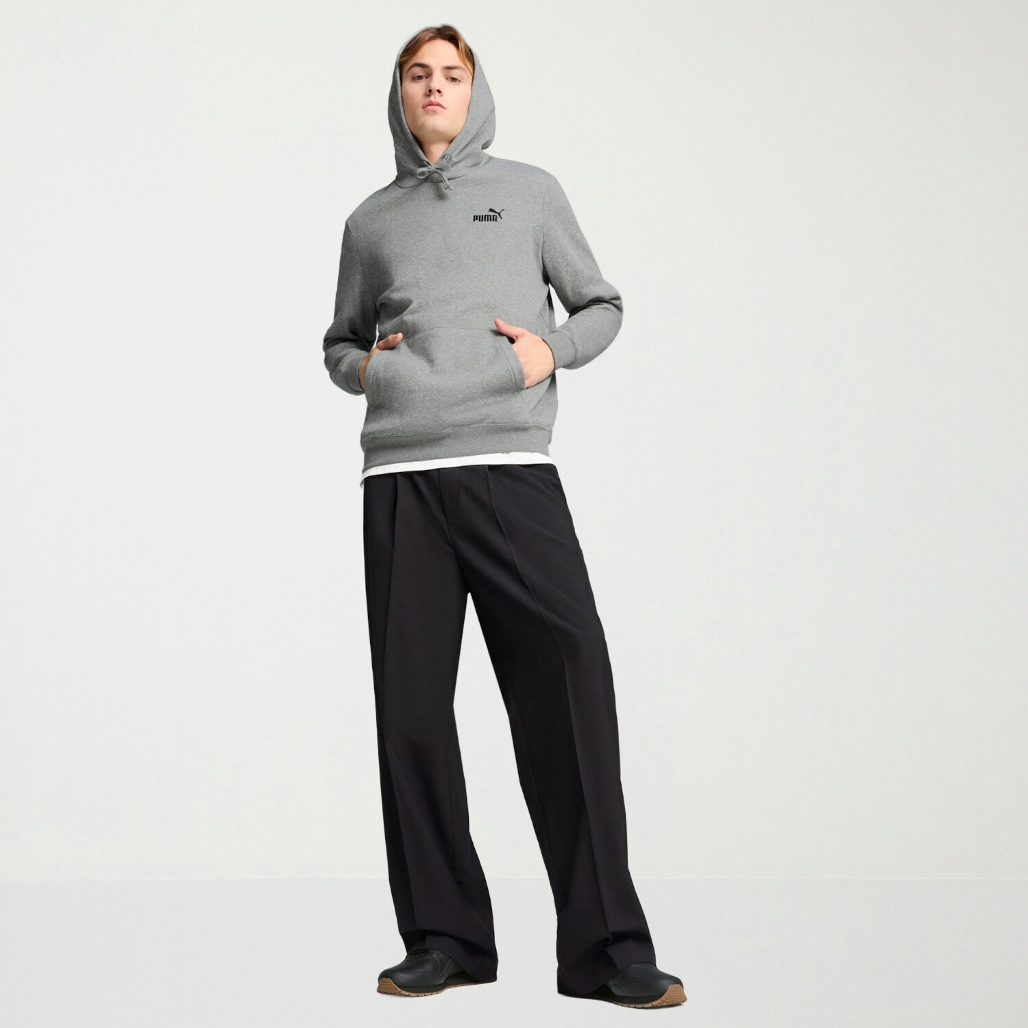 PUMA Mens Long Sleeve Fleece Active Hoodie