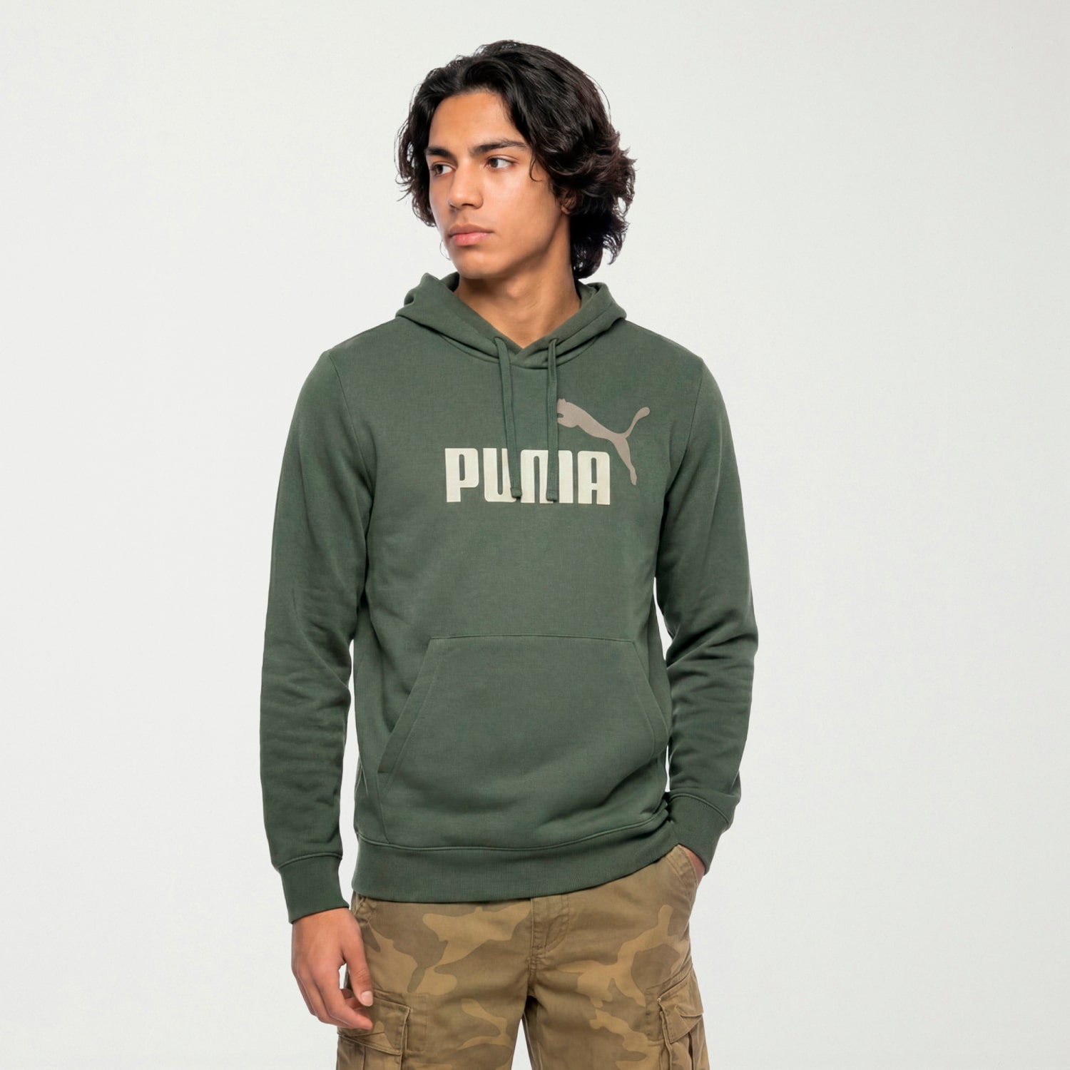 PUMA Mens Long Sleeve Fleece Active Hoodie