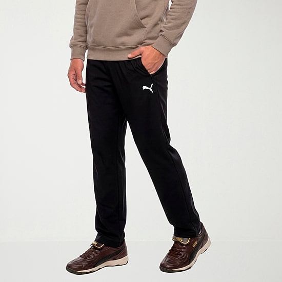 PUMA Mens Tapered Mid Rise Regular Fit Track Pant