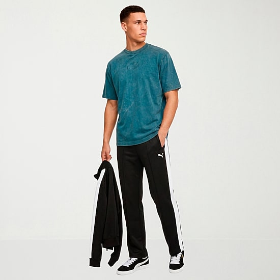 PUMA Mens Crew Neck Short Sleeve Regular Fit Graphic T-Shirt