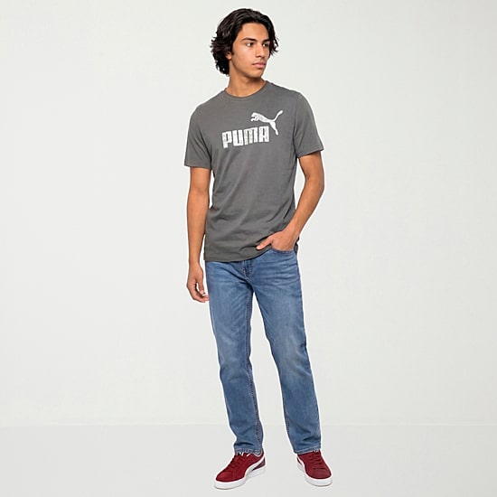 PUMA Mens Crew Neck Short Sleeve Regular Fit Graphic T-Shirt