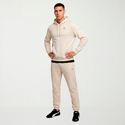 PUMA Mens Comfort Waistband Tapered Mid Rise Regular Fit Fleece Sweatpant, Xx-large, Beige