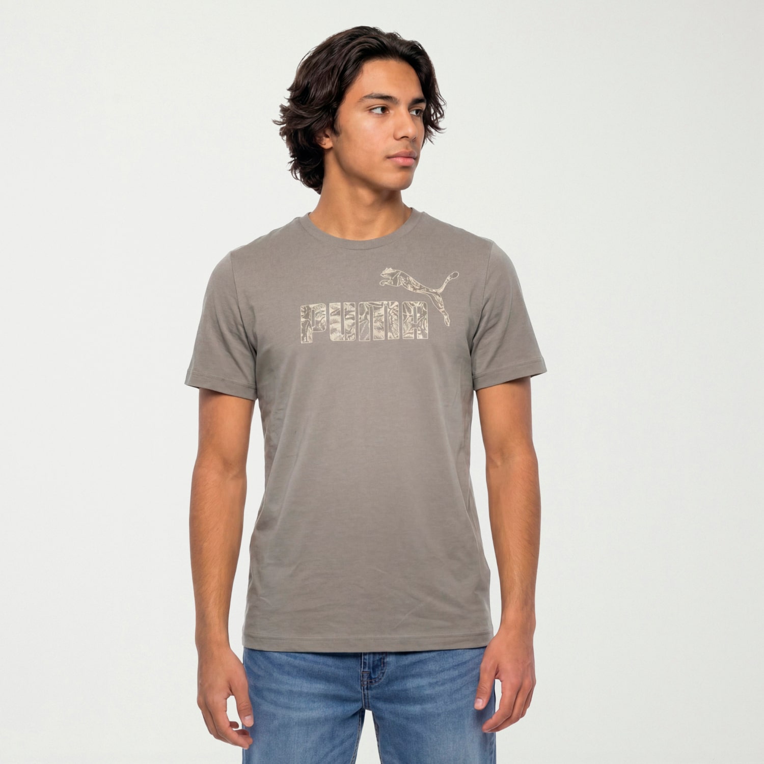 PUMA Mens Crew Neck Short Sleeve Regular Fit Graphic T-Shirt